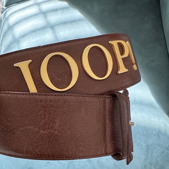 Women's Brown Leather Belt - Picture 1 of 7